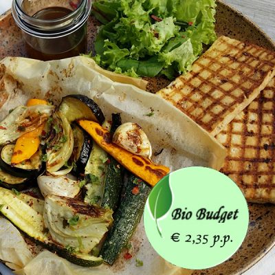 Bio Budgetrecept: groenten uit de oven met gegrilde tofu en nori