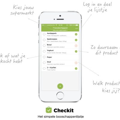 Duurzaam boodschappen doen met de Checkit app