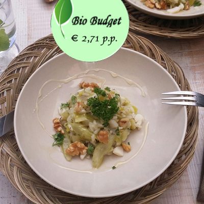 Bio Budgetrecept: risotto met bleekselderij