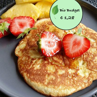 Bio Budgetrecept: kokos pancakes