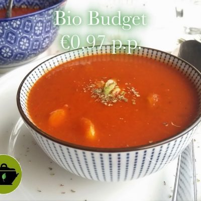 Vegan biobudget tomatensoep
