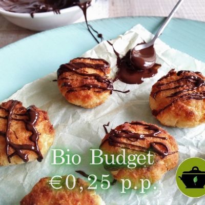 Biobudget kokosmakronen met chocolade