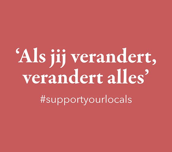 Quote over #supportyourlocals