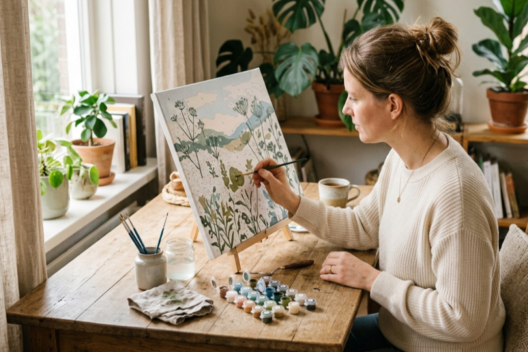 Je hoeft niet te kunnen schilderen: schilderen op nummer als mindful en bewuste DIY-hobby